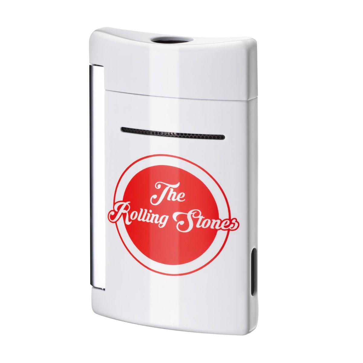 Lighter Logo - ST Dupont Rolling Stones MiniJet Lighter with Logo - White