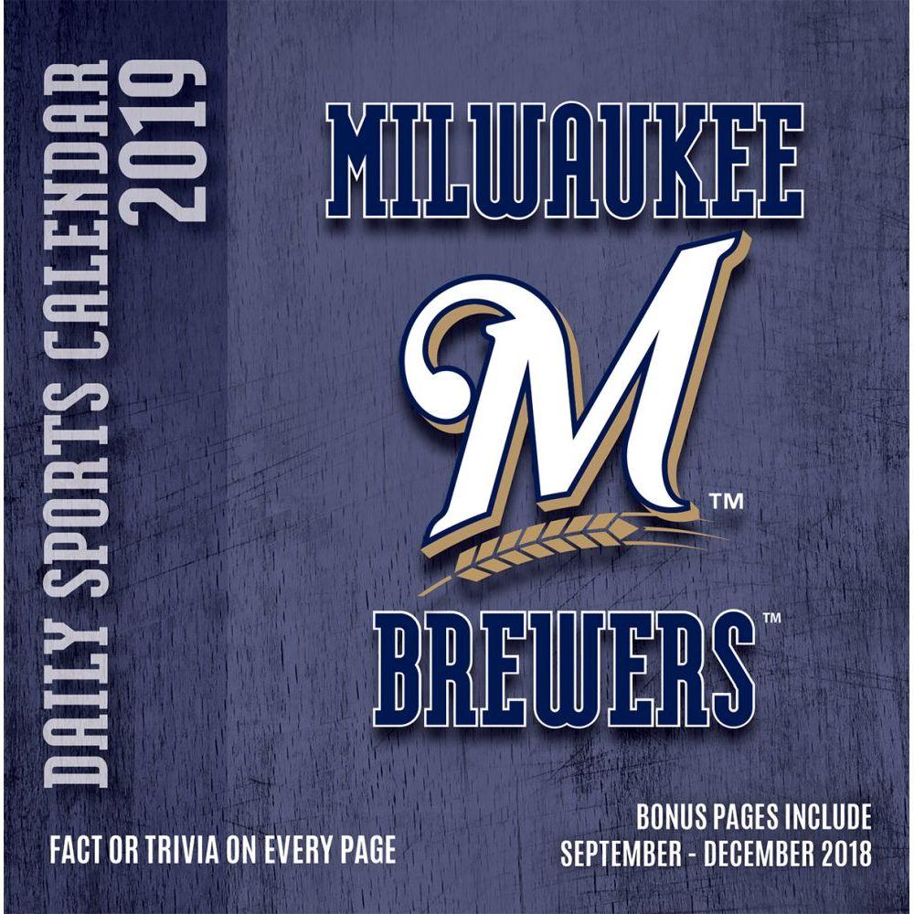 CALENDARS.COM Logo - Milwaukee Brewers 2019 Desk Calendar Calendars.com Books & Gifts