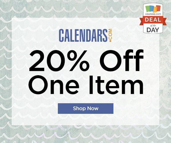 CALENDARS.COM Logo - Deal of the Day: 20% Off at Calendars.com