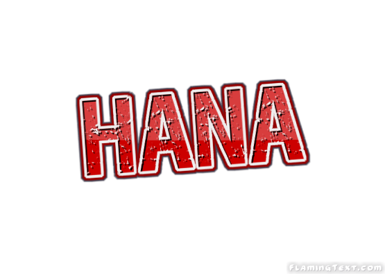 Hana Logo - Hana Logo | Free Name Design Tool from Flaming Text