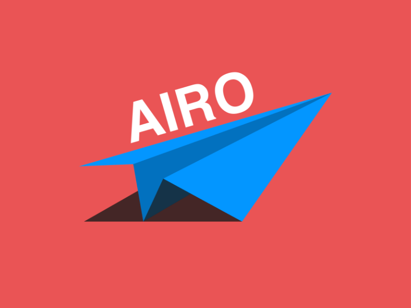 Airo Logo - Paper Airplane logo - AIRO by Oliver Szollosi on Dribbble