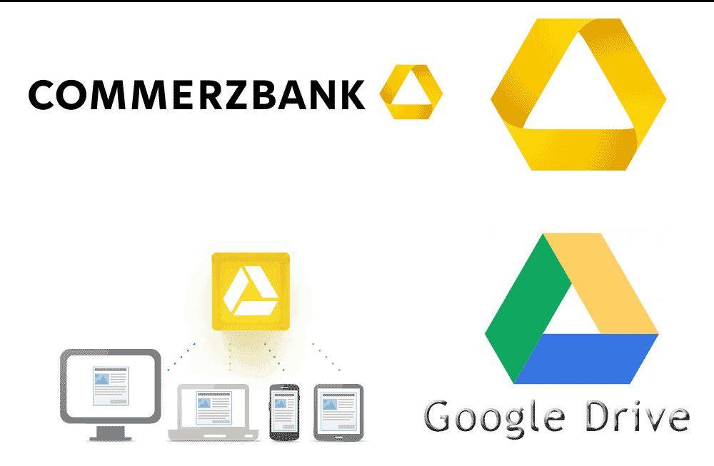 Commerzbank Logo - Google Drive ähnelt Commerzbank Logo. Irgendwie muss ich be