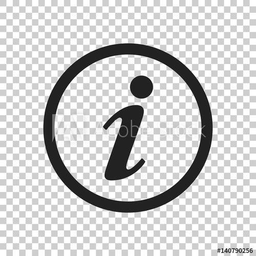 Information Logo - Information Icon vector illustration in flat style. Speech symbol