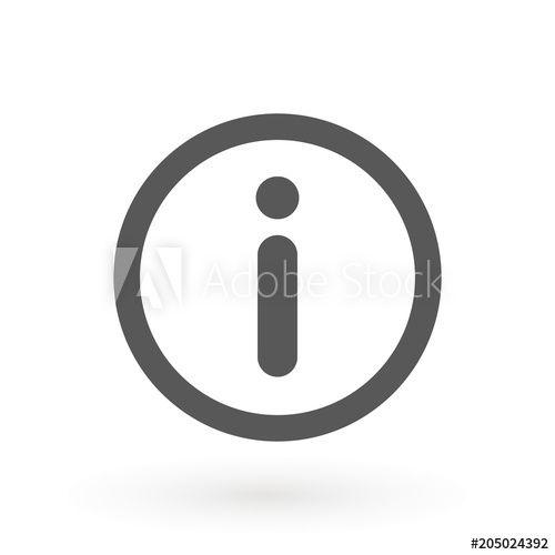 Information Logo - Info icon vector. Information sign icon, vector illustration. Flat ...