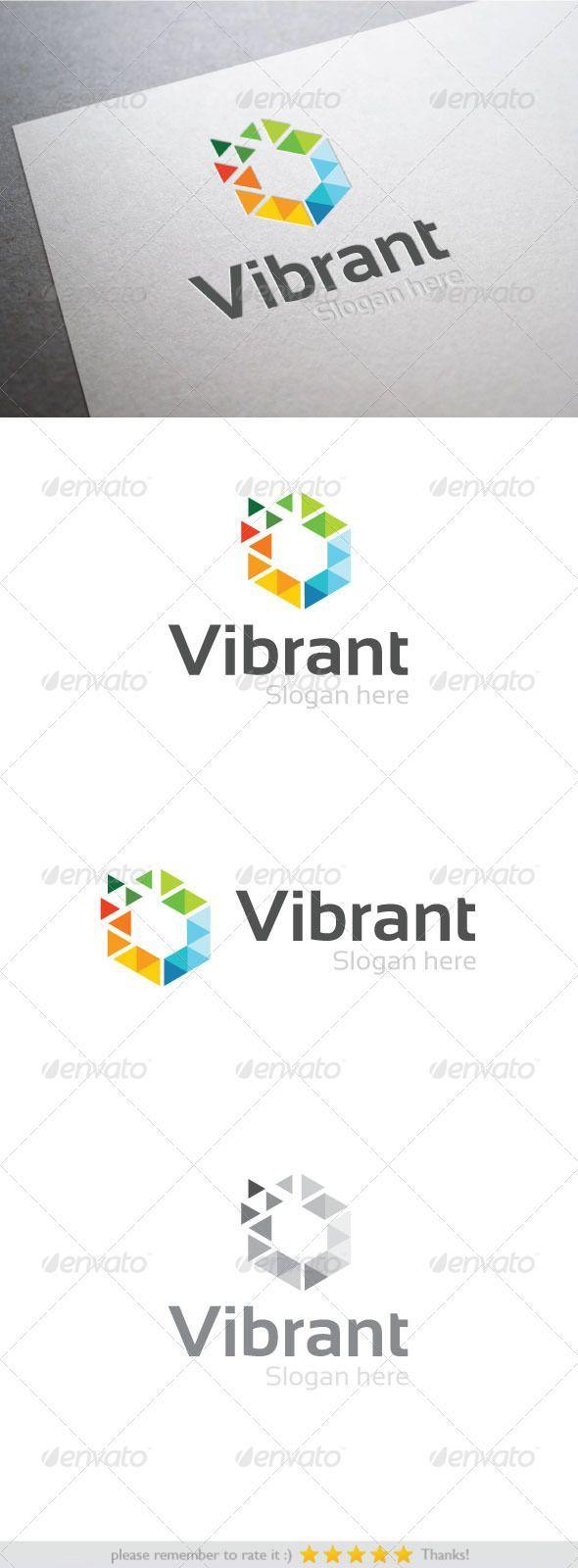 Vibrant Logo - Pin by Bashooka Web & Graphic Design on Abstract Logo Template ...