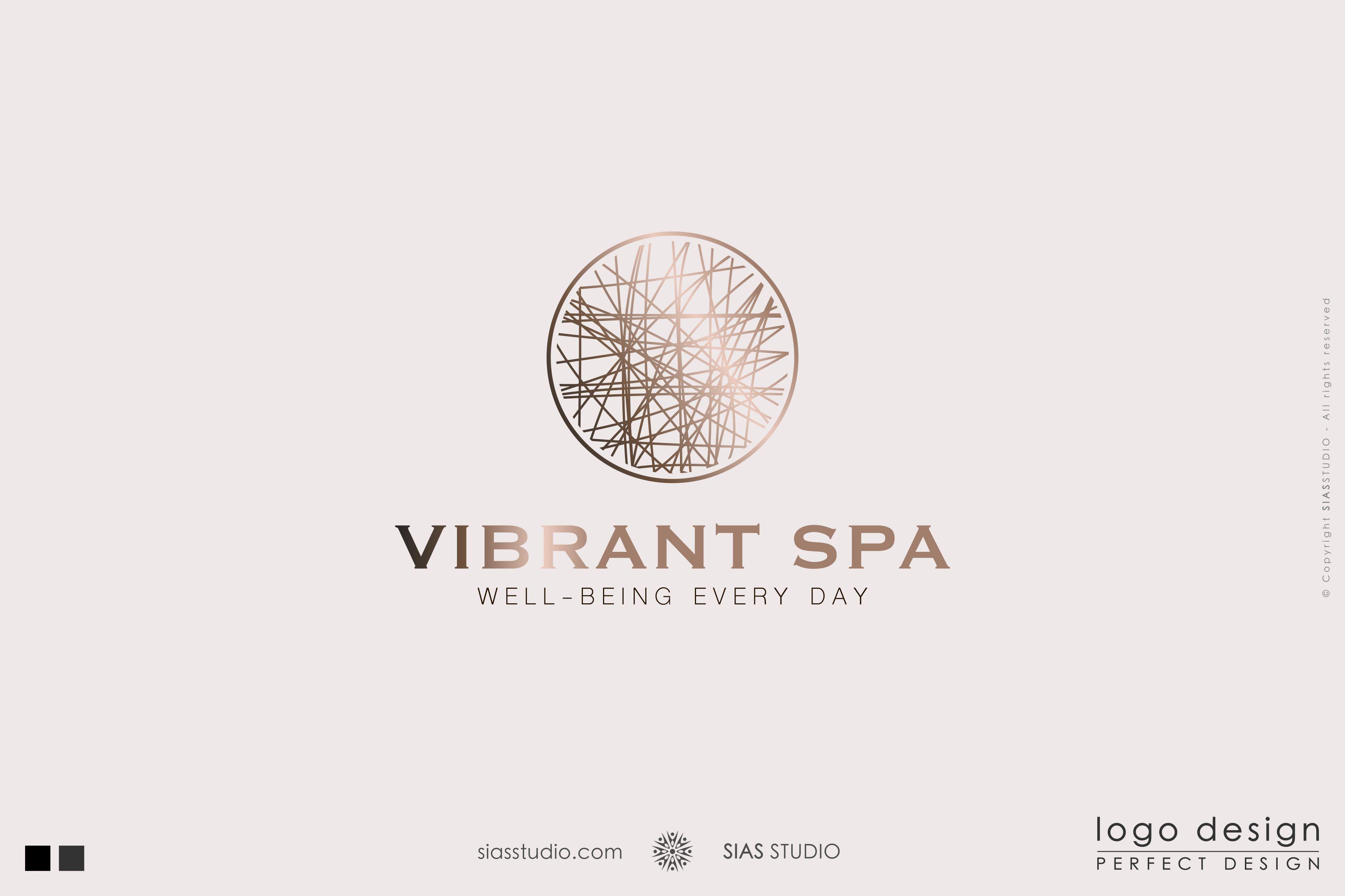 Vibrant Logo - Premade logo design Vibrant SPA Elegant and modern design. Sias