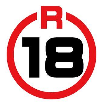 R18 Logo - Free Cliparts : mark Forbidden 18 banned - 501635 | illustAC
