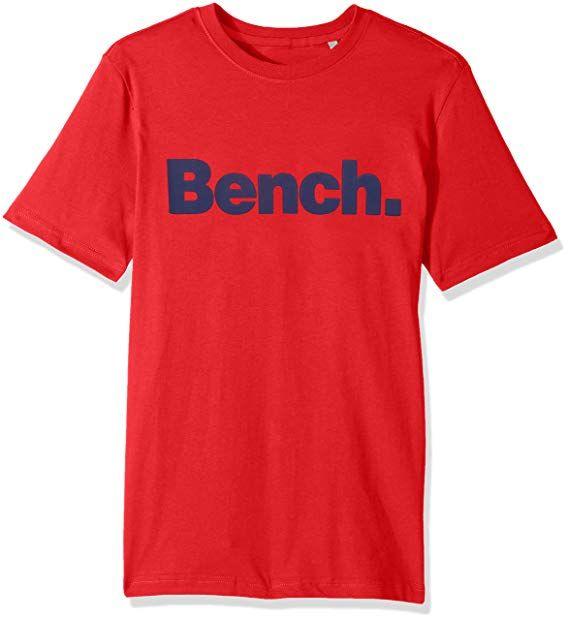 Bench Logo - Bench Men's Plain T-Shirt with Contrasting Logo Print
