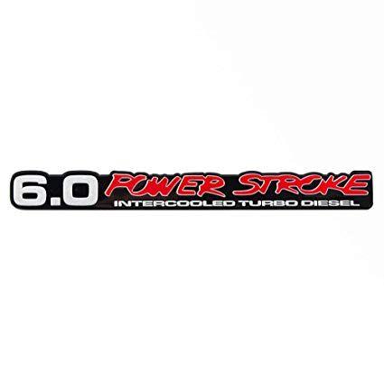 Powerstoke Logo - SuperDuty 6.0 PowerStroke Intercooled Turbo Diesel Engine Exterior Truck  Emblem Logo