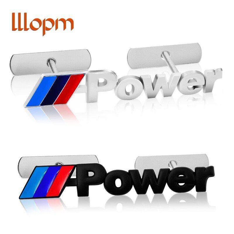 E30 Logo - 1PC power Motorsport Metal Logo Car Sticker Rear Trunk Emblem Grill Badge  for BMW E46 E30 E34 E36 E39 E53 E60 E90 M3 car styling