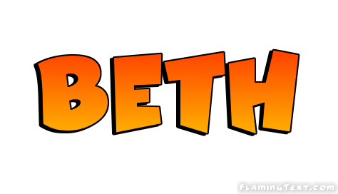 Beth Logo - Beth Logo. Free Name Design Tool from Flaming Text