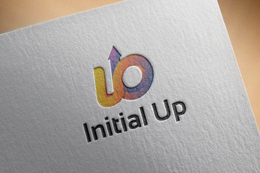 UO Logo - UO UB Initial Logo with Up Arrow ~ Logo Templates ~ Creative Market