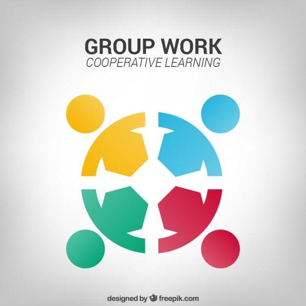 Work Logo - Group work logo Vector