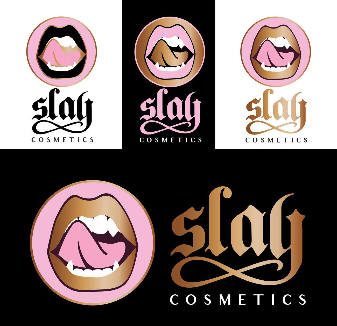 Slay Logo - high end makeup line with killer instincts Logo Designs