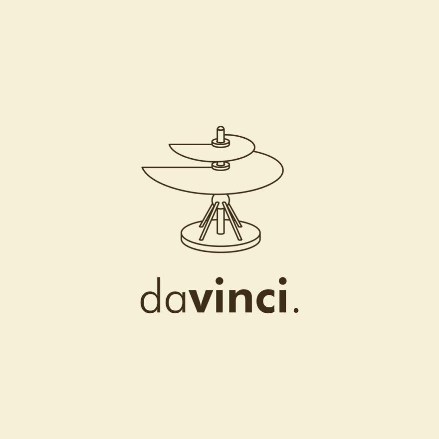 DaVinci Logo - Here's How Logos Of Famous Painters Would Look | Bored Panda