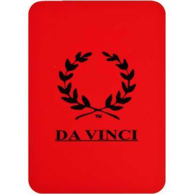 DaVinci Logo - Poker Size Deck Cut Card - Red With Davinci Logo