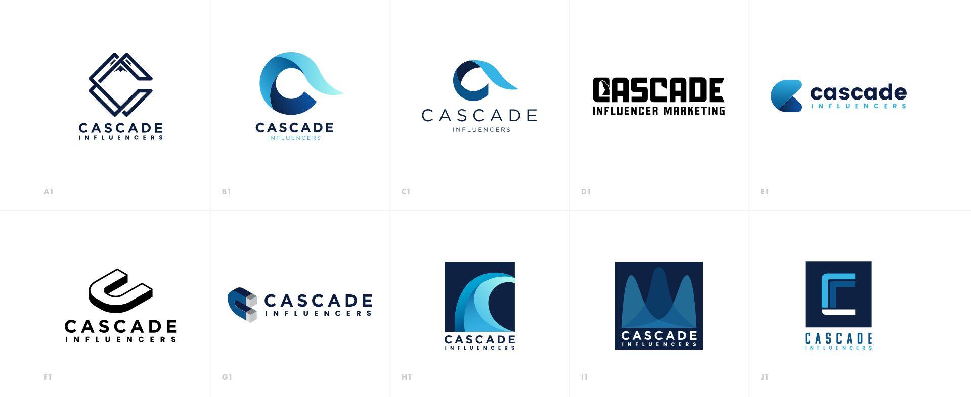 Cascade Logo - Cascade Influencers Logo Design