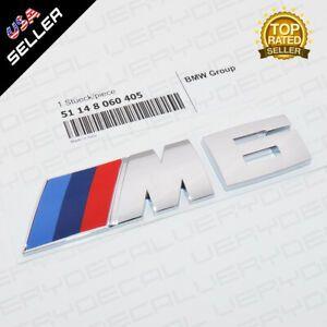 M6 Logo - Details about Chrome M6 Logo Emblem Badge Trunk OEM ABS M Series  Performance F06 F12 F13