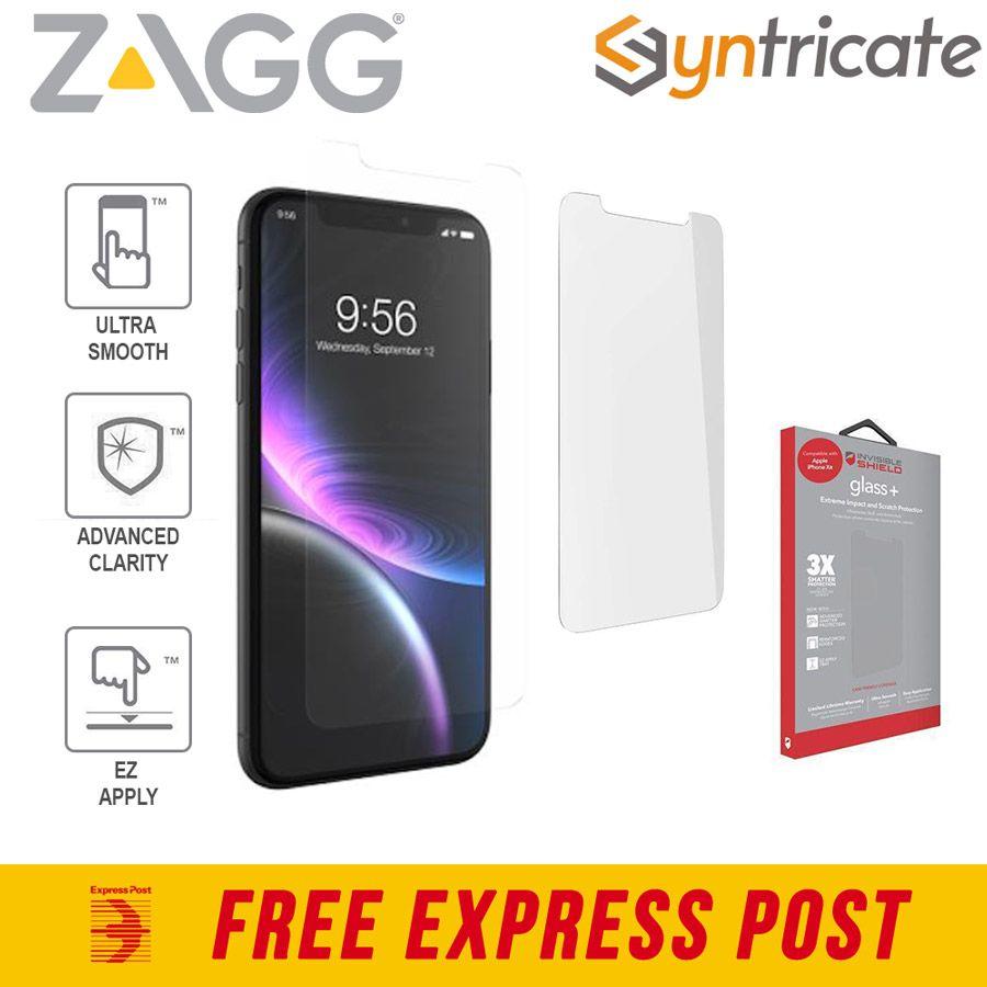 invisibleSHIELD Logo - Details about ZAGG INVISIBLESHIELD TEMPERED GLASS + EXTREME SCREEN  PROTECTOR FOR IPHONE XR