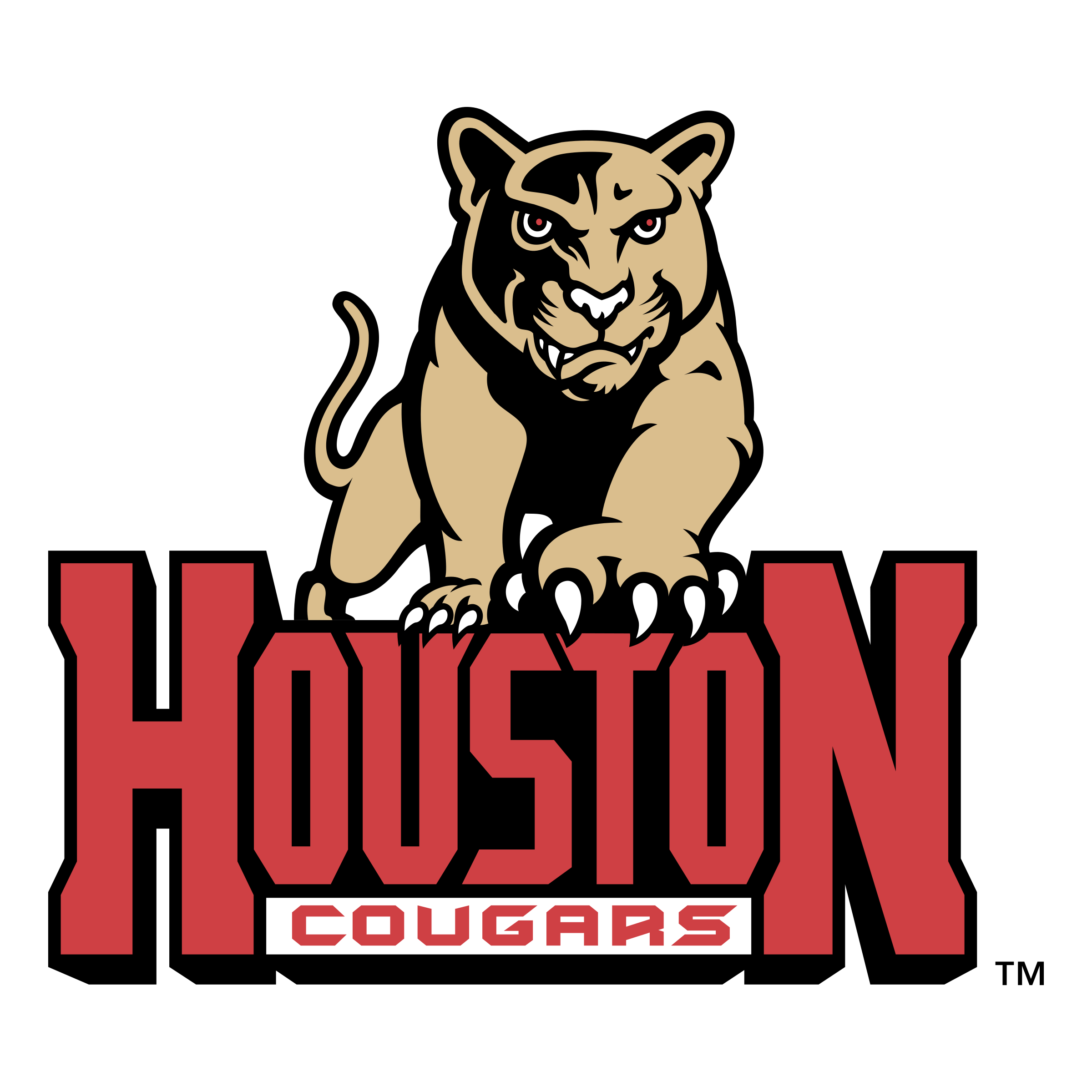 Cougars Logo - Houston Cougars Logo PNG Transparent & SVG Vector - Freebie Supply