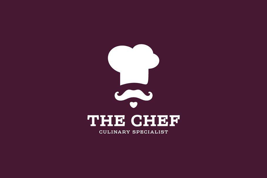 Culinary Logo - Chef culinary logo design flat style