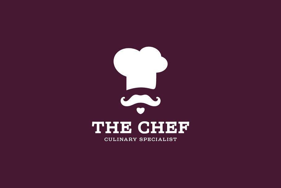 Culinary Logo - Chef culinary logo design flat style