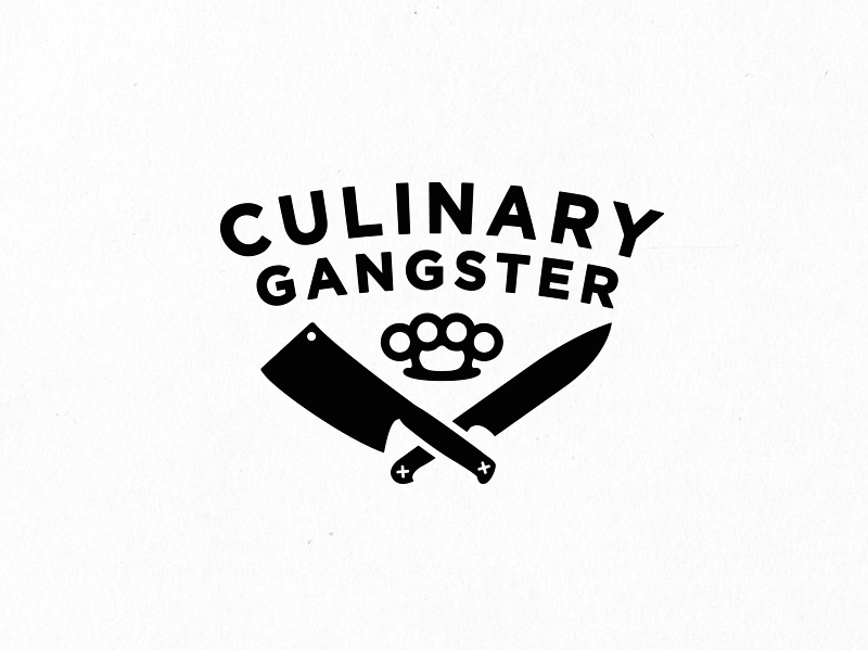 Culinary Logo - Culinary Gangster. Yellow Brick Cafe // Branding. Cafe branding