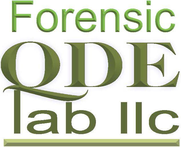 Qde Logo - QDE and Document Examination in San Diego. Forensic QDE Lab LLC