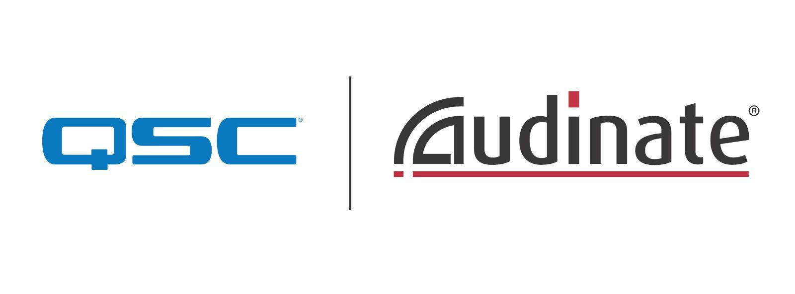 QSC Logo - QSC and Audinate announce tech dev partnership