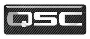 QSC Logo - Details about QSC 2.75x1 Chrome Domed Case Badge / Sticker Logo