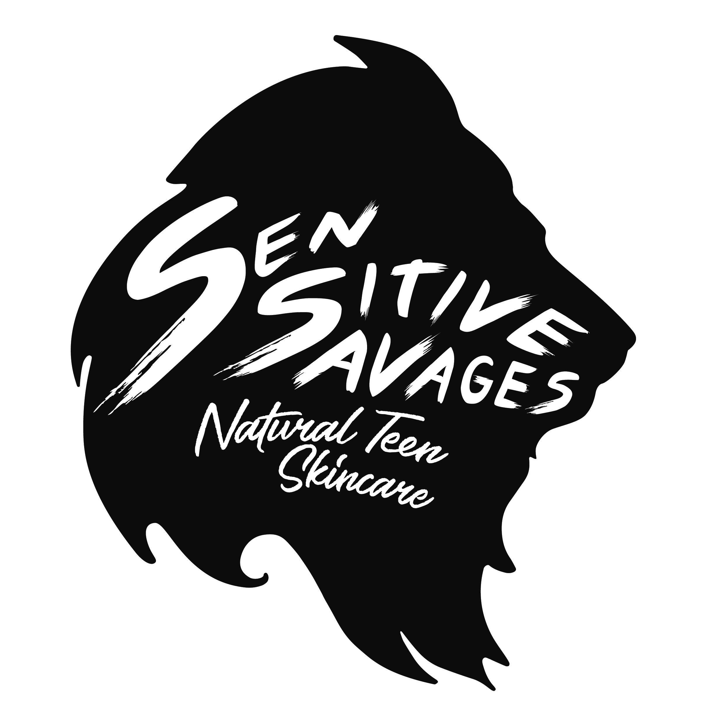 Savages Logo - The Sensitive Savages modern edgy youthful logo has a grunge or punk