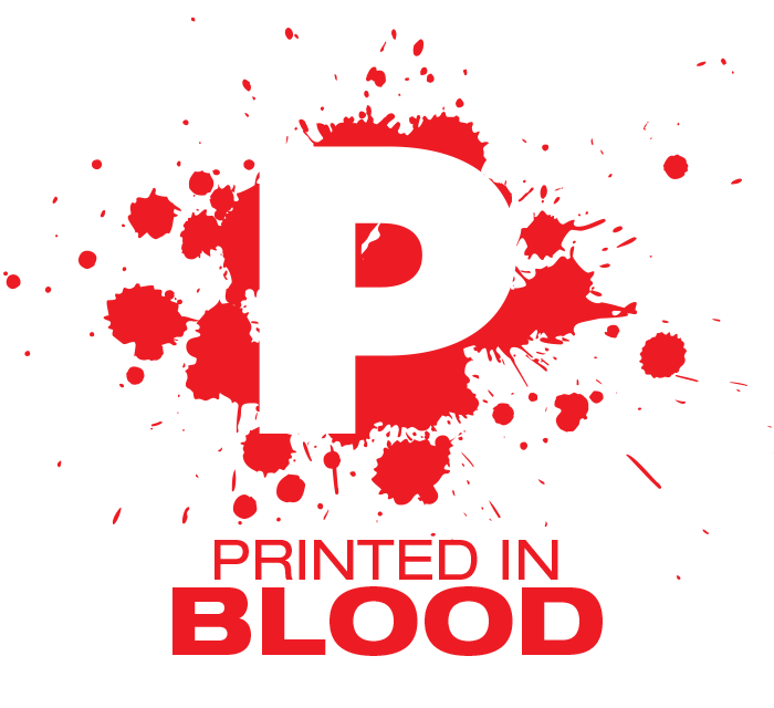 Blood Logo - PRINTED in B L O O D