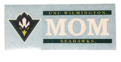 UNCW Logo - UNC Wilmington Seahawks 6x2 Mom Logo Auto Vinyl Decal