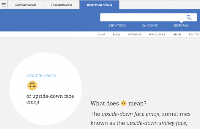 Dictionary.com Logo - Dictionary.com Starts Defining Emoji | Grammar Girl