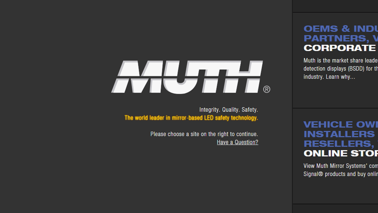 Muth Logo - Muth Mirror Systems Live Stream