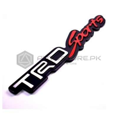 AutoStore Logo - TRD Sports Metal Logo Black and Red