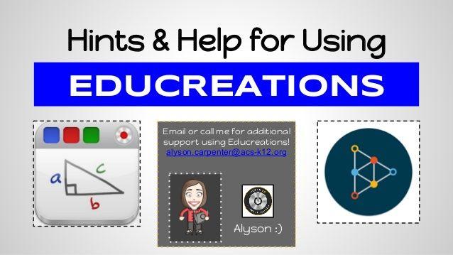 Educreations Logo - Educreations Hints & Help for ACS Teachers