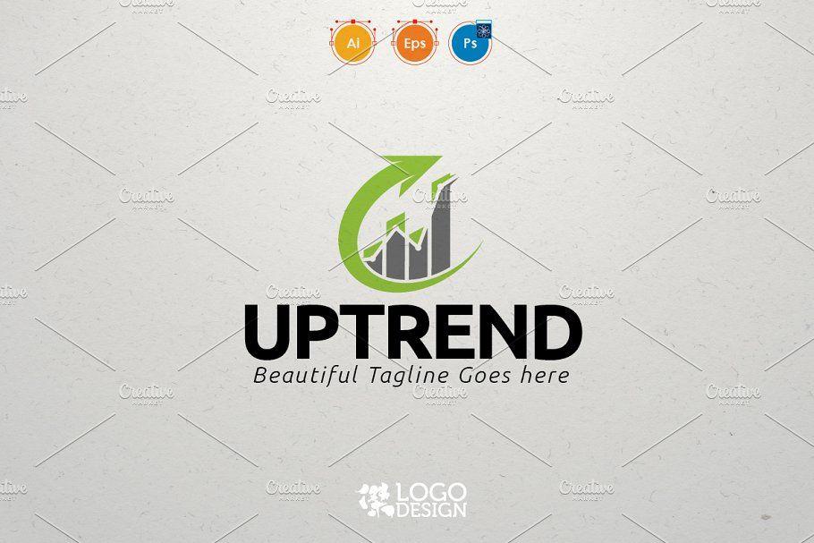 Uptrend Logo - UpTrend ~ Logo Templates ~ Creative Market