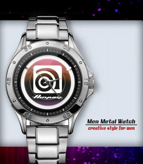 Ampeg Logo - Ampeg Guitar Bass Vintage Logo Custom Sport Metal Watch