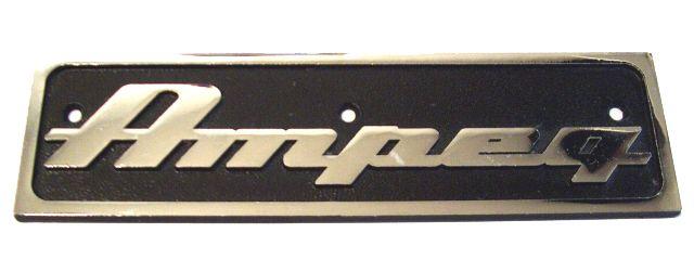 Ampeg Logo - Logo Ampeg Rectangle Metal Script - Product Details
