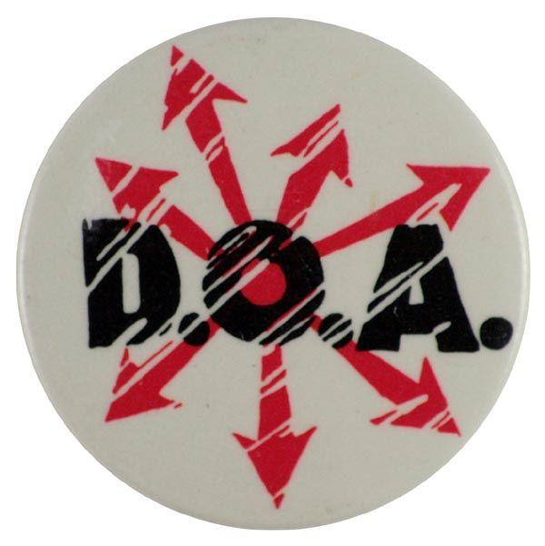 Doa Logo - D.O.A. - 'Arrows Logo' Button Badge