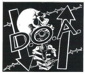 Doa Logo - Details about D.O.A Sticker doa sudden death merch!  cd/lp/dvd/t-shirt/poster/pin logo punk NEW
