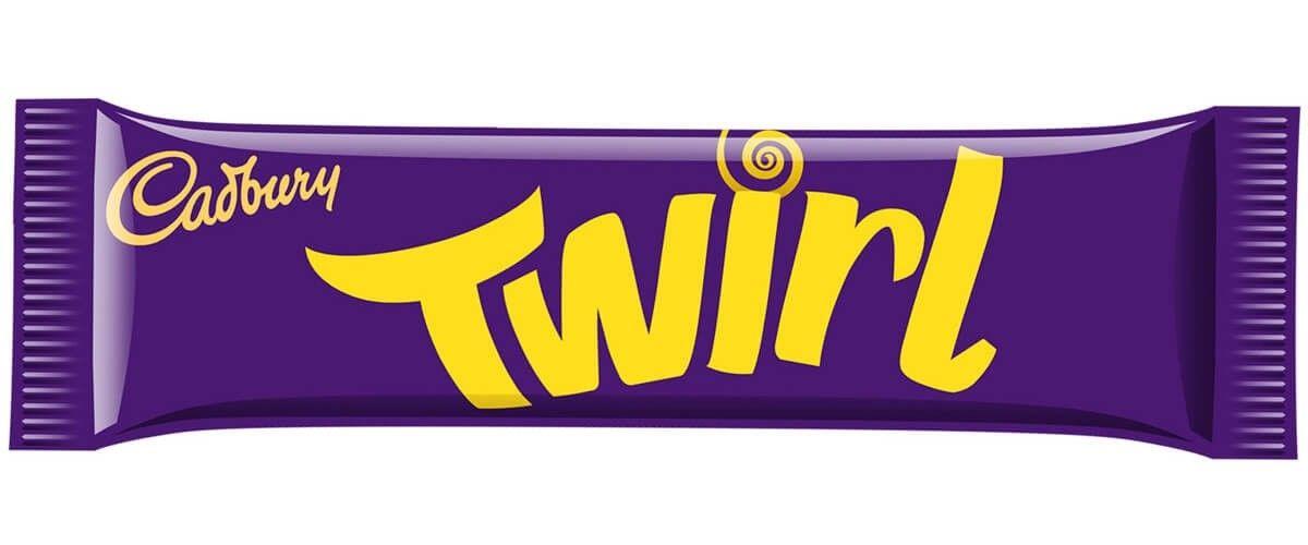 Twirl Logo - Cadbury Twirl 43g. Make your own Selection Box. Cadbury Gifts Direct