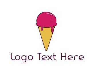 Cone Logo - Strawberry Cone Logo