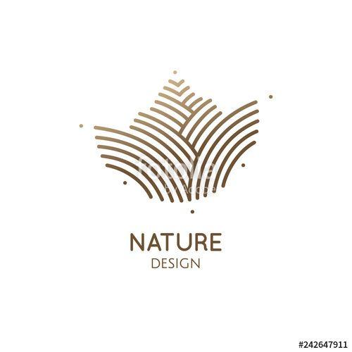 Cone Logo - Pine Cone Logo Design Stock Image And Royalty Free Vector Files