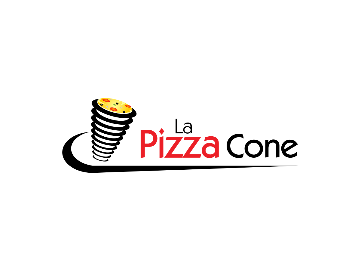 Cone Logo - Serious, Bold, Retail Logo Design for LA PIZZA cone
