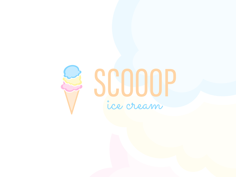 Cone Logo - Logo Design Challenge (Day 27) - Scooop Ice Cream by Tara Curtin on ...