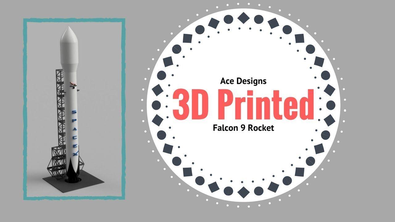 Falcon 9 Rocket Logo - Designing my 3D printed Falcon 9 rocket ( build log 1 ) - YouTube