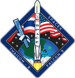 10 Mission SpaceX Logo - Thaicom 8