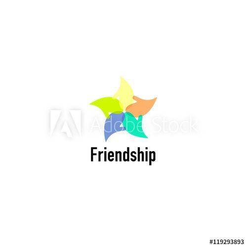 Freindship Logo - Friendship logo design template. Perfect for friendship day greeting ...